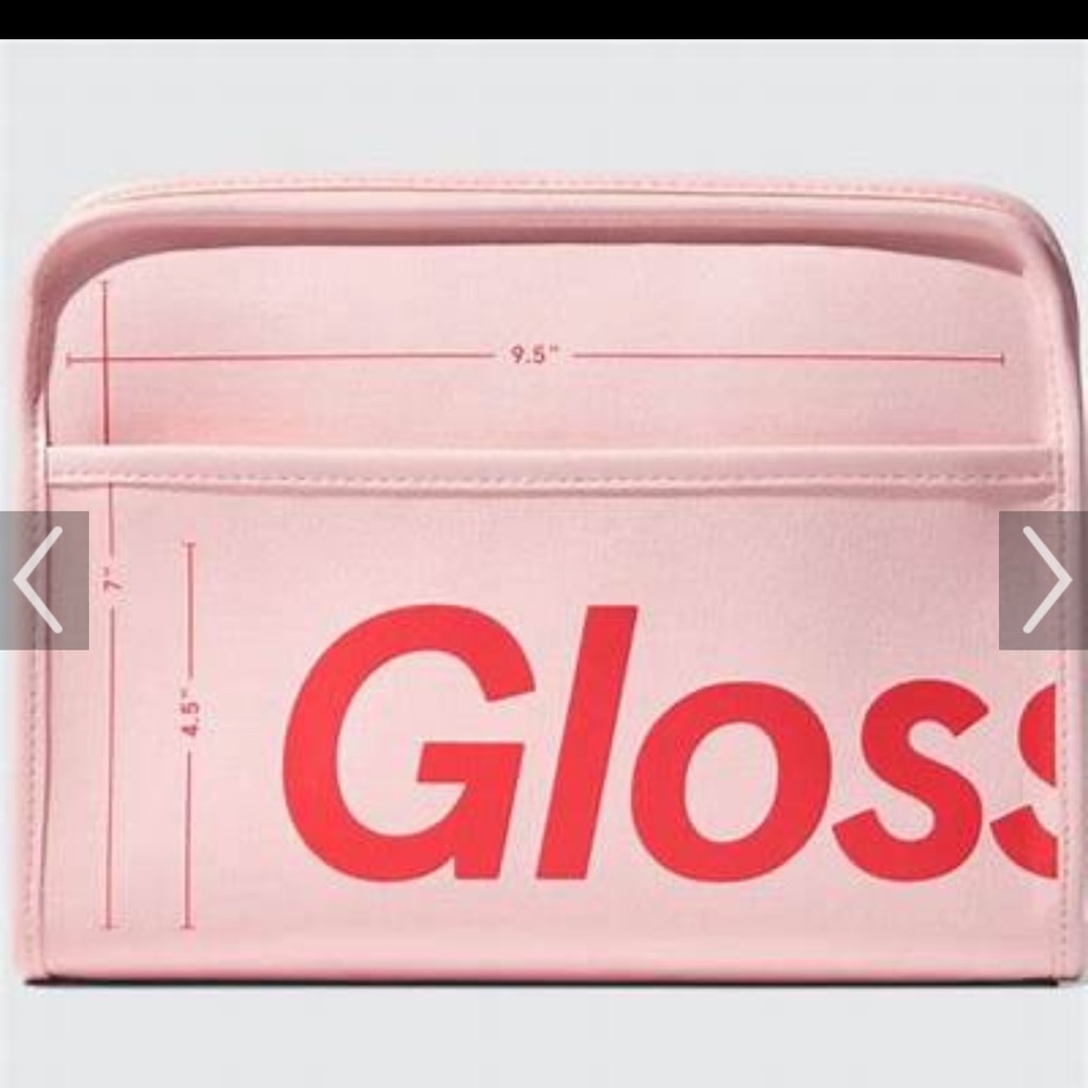 Glossier toiletry bag- never used